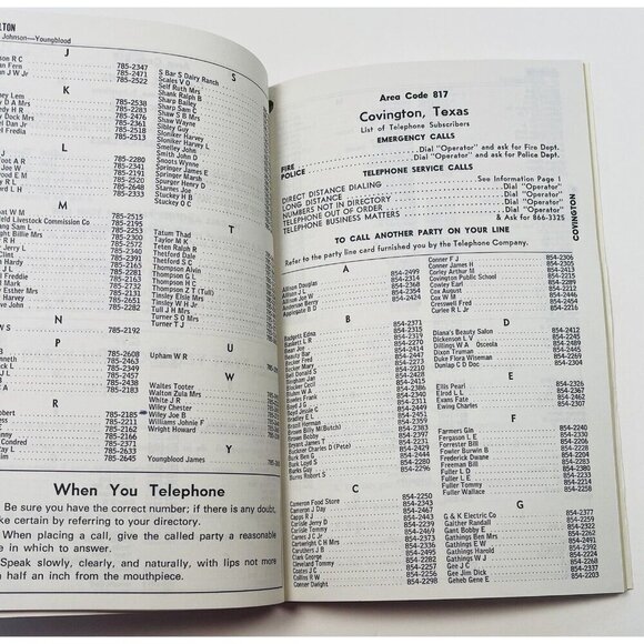 1973 1974 Texas-Midland Telephone Directory Acton Godley Blum WHITE/YELLOW PAGES - Picture 3 of 4